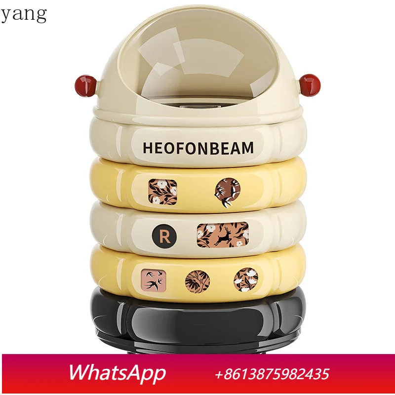 

CX antique style flip plastic trash can household universal wheel garbage storage bucket