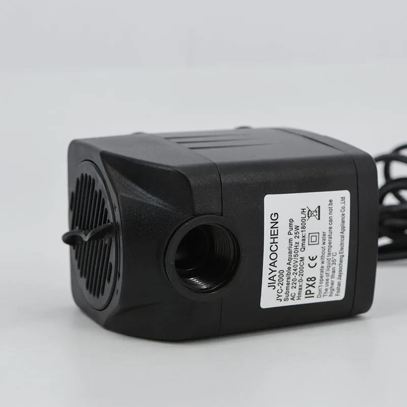 16W 25W EU US 220V Submersible Water mirco Pump for Water Gardens Hydroponic Systems Aquarium Tabletop Fountains Pon B4