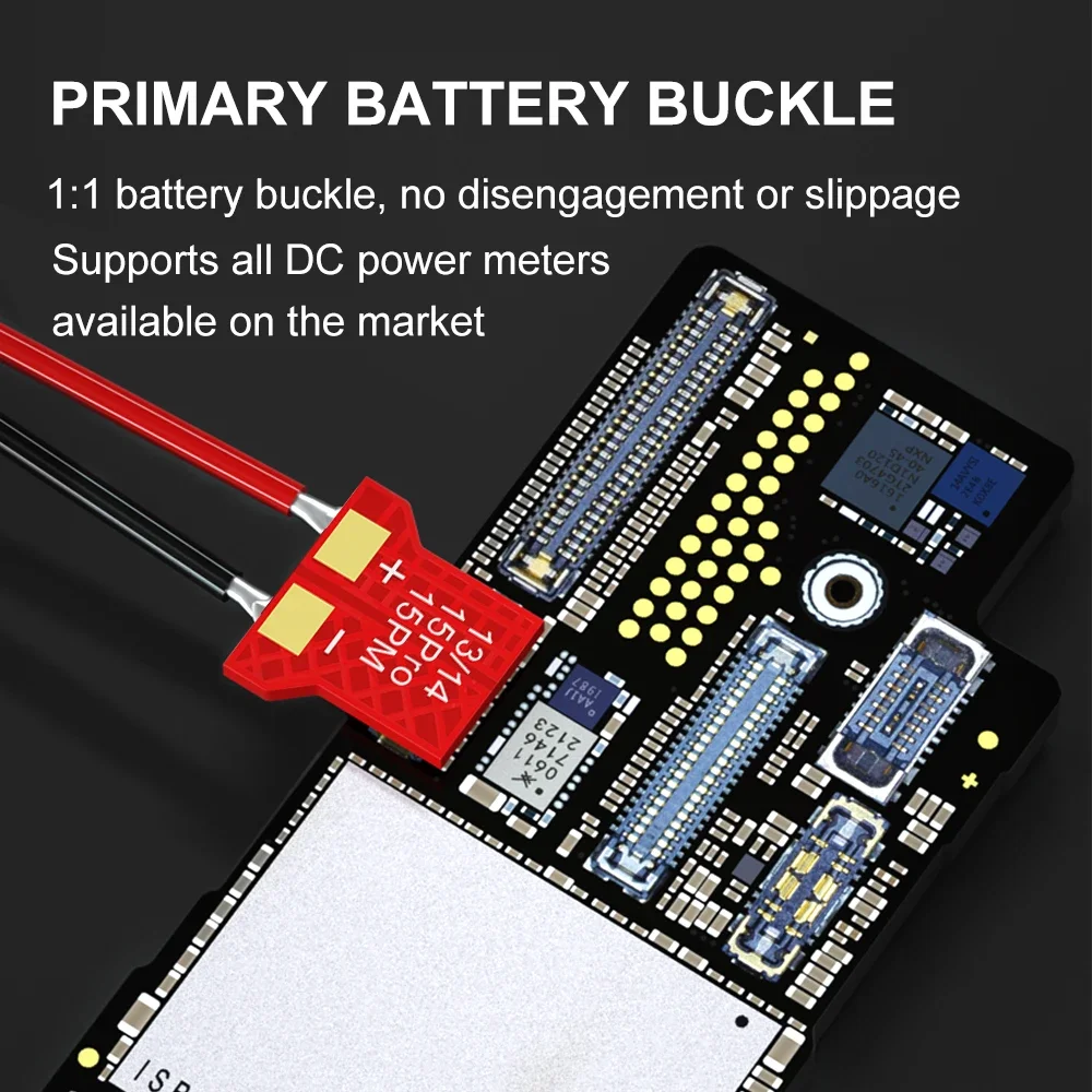 

MaAnt Battery Buckle for iPhone 6-16 Pro Max, Motherboard Power Boot Cable with FPC Connector for Phone Battery Repair Tool