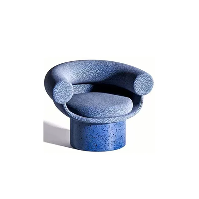 Y1 Nordic Art Lamb Fur Sofa Chair Medieval Design Creative Living Room Model House Clothing Store Leisure Chair
