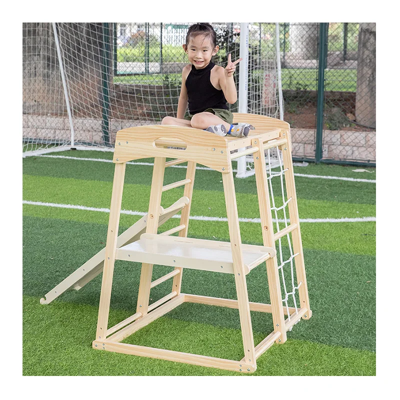 Small Size Outdoor Games for Wooden Climbing Frame Playground Indoor Pickler Dreieck Playground Equipment