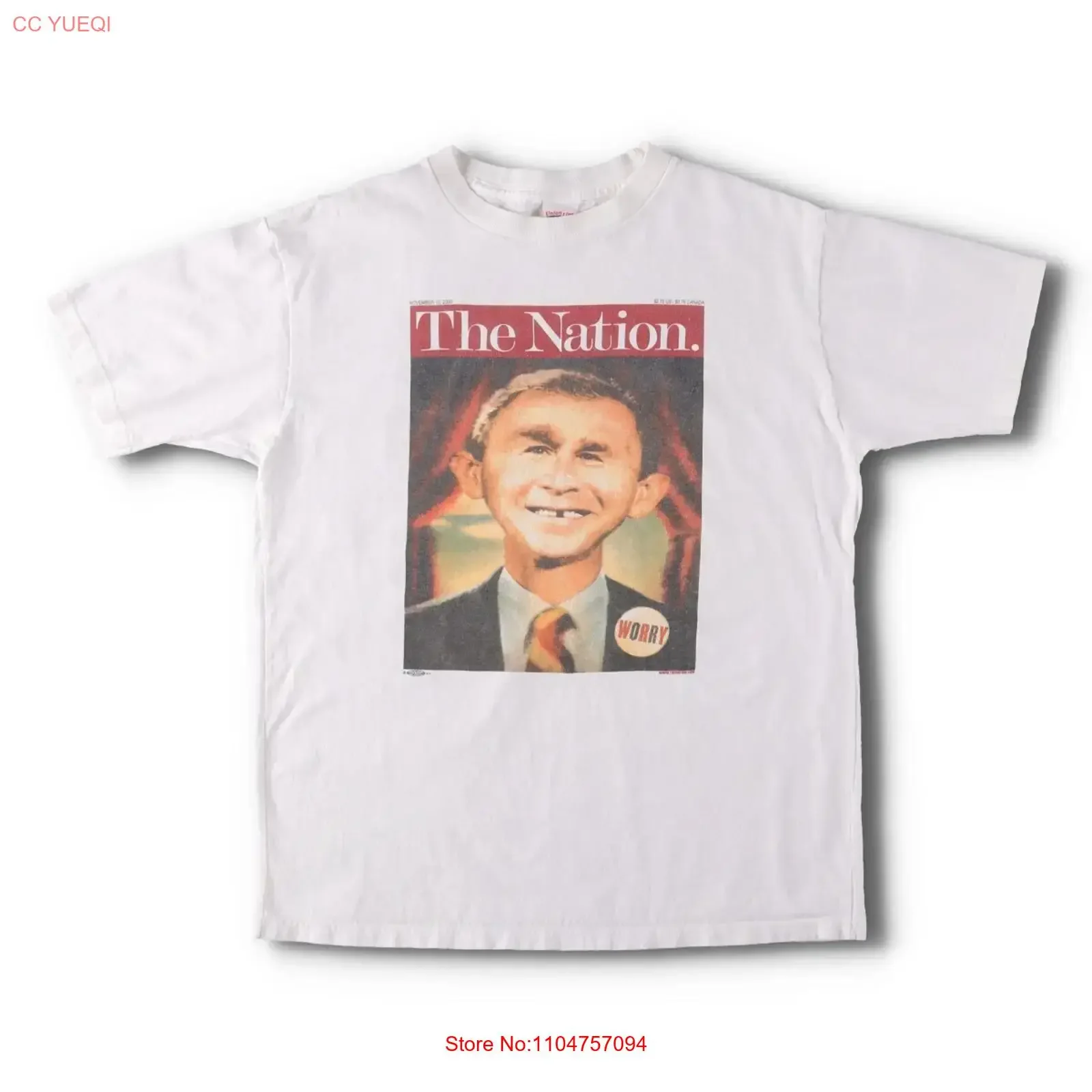 Vintage 2000'S UNION LINE MAD MAGAZINE Parody Print T Shirt Men's Size Medium vintage Washed designer clothes Slightly Stylish
