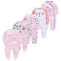 1pcs 3pcs 5pcs Baby Girl Boy Pijamas bebe fille Cotton Sleepsuits Breathable Soft ropa bebe Newborn Sleepers Baby Pjiamas