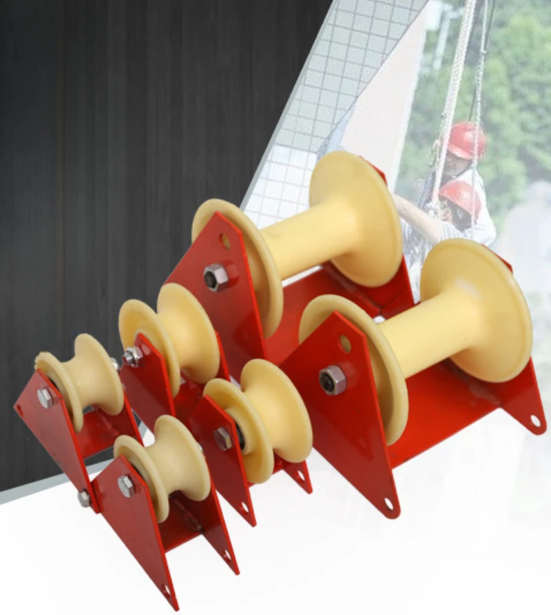 Electric High-altitude Operation Retract protect Pulley Labor-saving Rope Anti-wear Wheel Cable