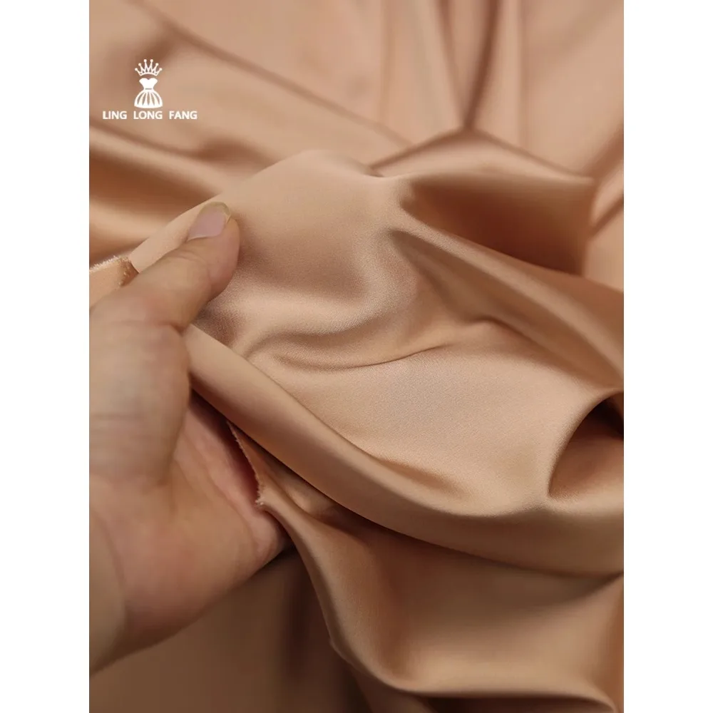 Thin Stretch Satin Fabric for Silky Drape Satin Halter Dress Pajamas Wide-legged Trousers Fashion Fabric Sewing Designer Fabric