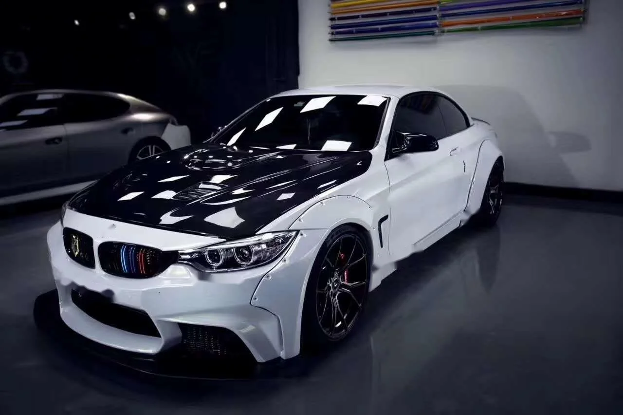 4 SERIES F32 F33 F36 LB STYLE WIDE GLASS FIBER BODY KIT FOR 2013-2016 BMW 4 SERIES F32 F33 F36