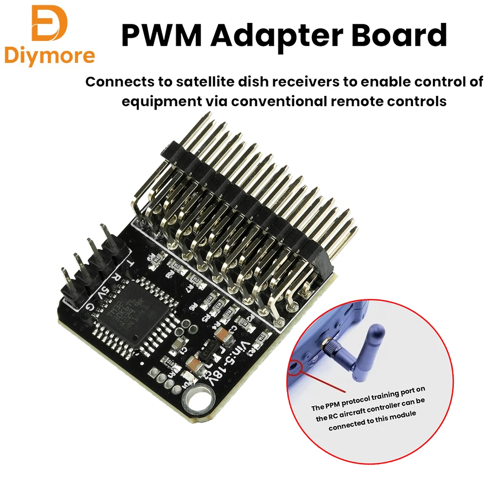 DC 5-18V 8-Channel 50Hz Signal Converter PWM Conversion Module Suitable For FPV Unmanned Aerial Vehicle Receiver