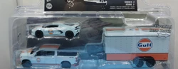 NEW Greenlight 1:64 2021 GULF trailer kit Collection Metal Die-cast Simulation Model Cars Toys