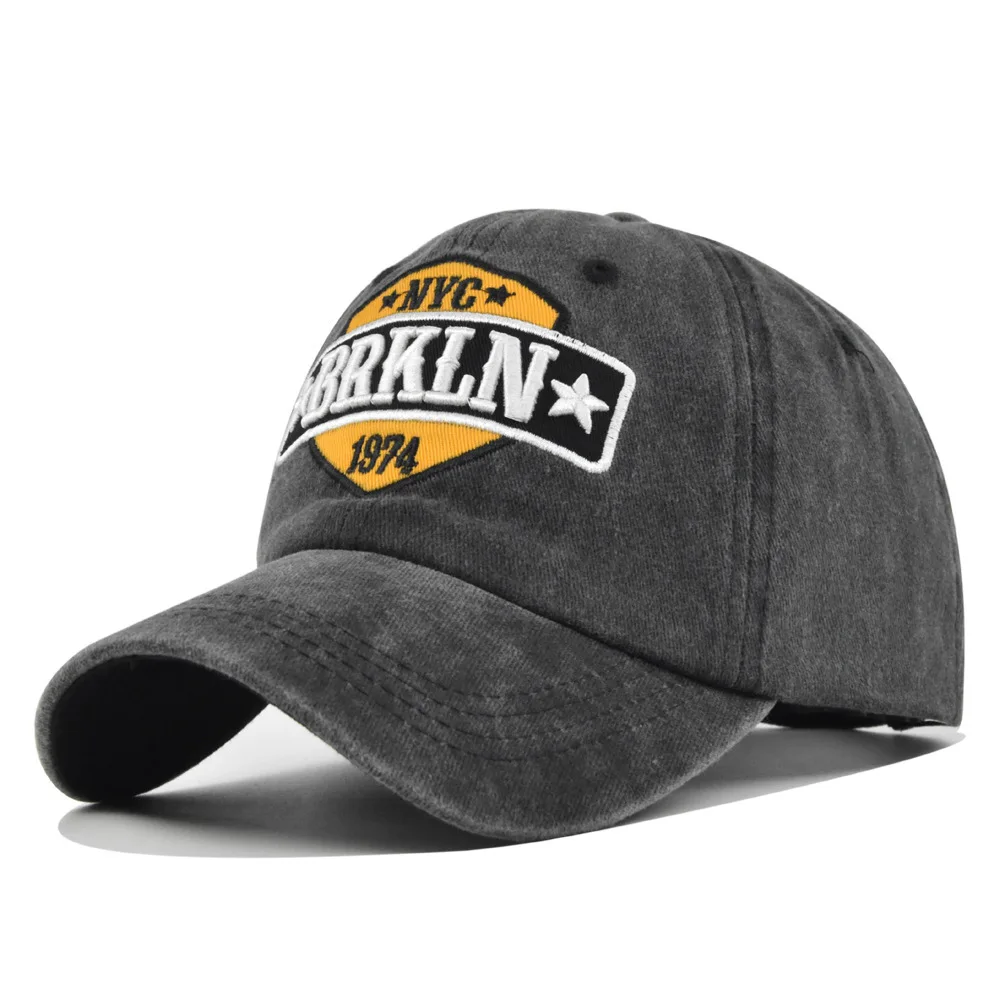 

Vintage Washed Distressed Baseball Cap Embroidered Baseball Cap Washed Vintage D Embroidery Sun Hat