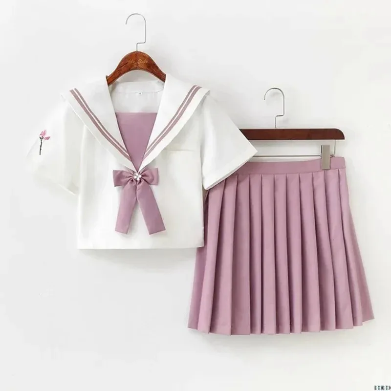 Disfraz de Anime AA 1 Bear House, uniforme de marinero japonés rosa JK para estudiantes universitarios, escuela JK w1a2t, nuevo 2025