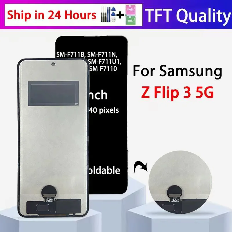 Ecran-d'affichage-tft-z-flip-3-5g-pour-samsung-z-flip3-5g-lcd-f711b-f711u-f711b-f7110-ecran-tactile-et-numeriseur-assembles