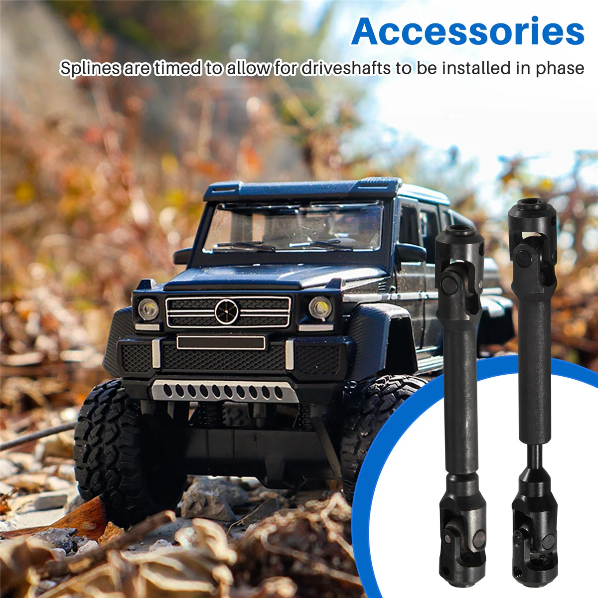 BFYL-2Pcs محرك رمح CVD IRC00220 ل 12.3 بوصة 313 مللي متر قاعدة العجلات محوري SCX10 و SCX10 II 1/10 RC الزاحف سيارة ترقية أجزاء