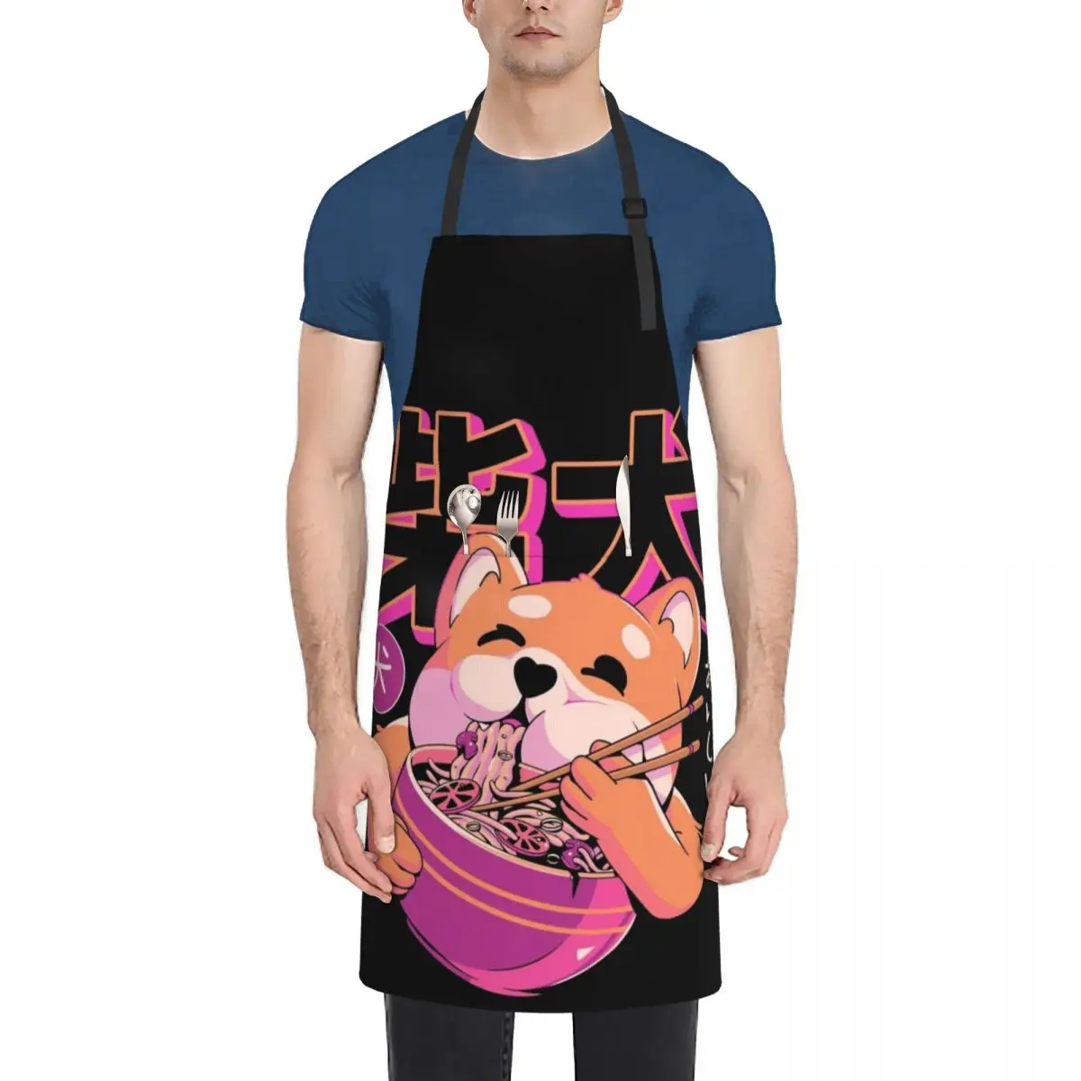 

Shiba Noodles Apron Manicurists Waterproof Apron