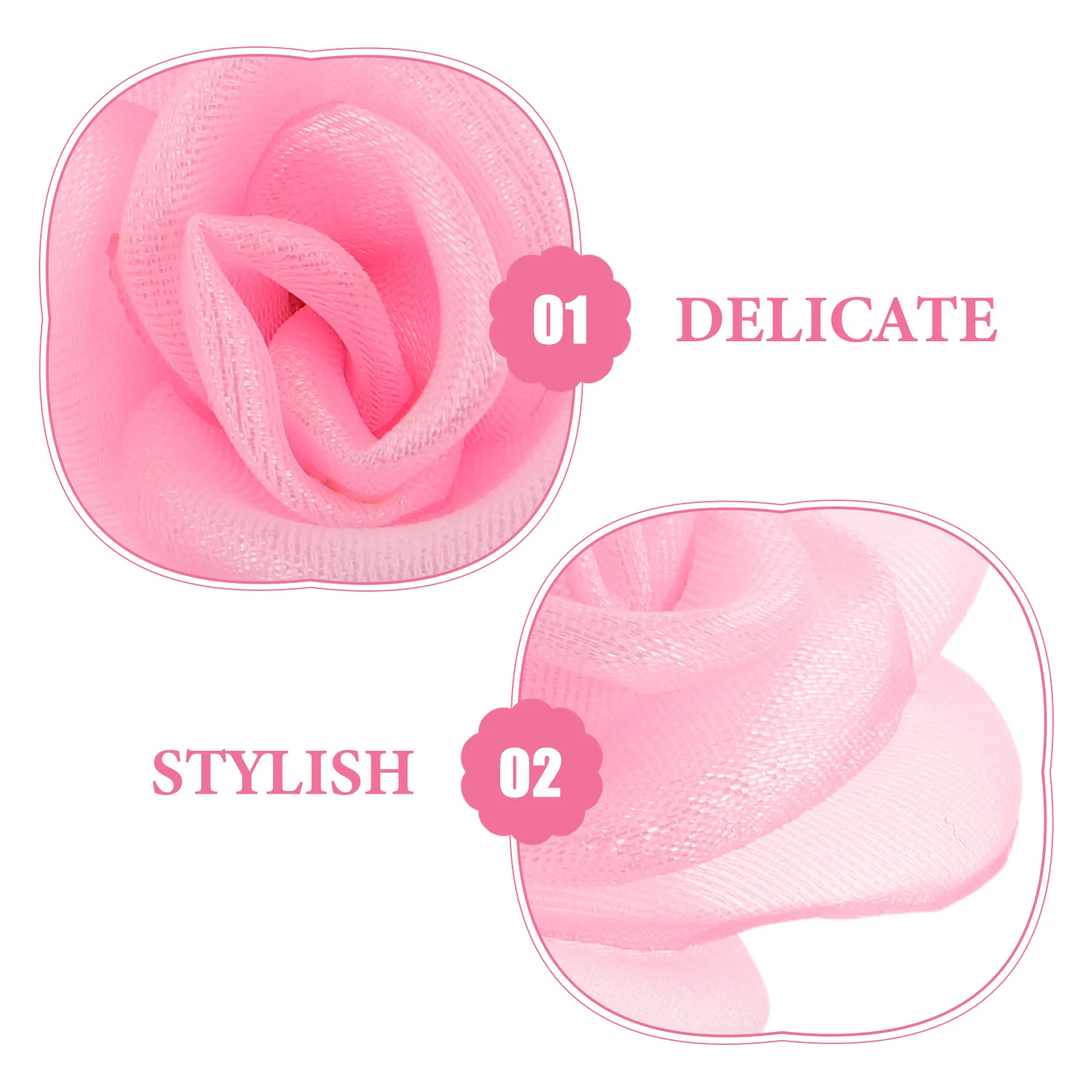 2 قطعة مقاطع أحذية عالية الكعب زهرة اليدوية النسيج ارتفع الديكور أبازيم قابلة للإزالة إكسسوارات الأحذية الأنيقة لحفلات الزفاف #6