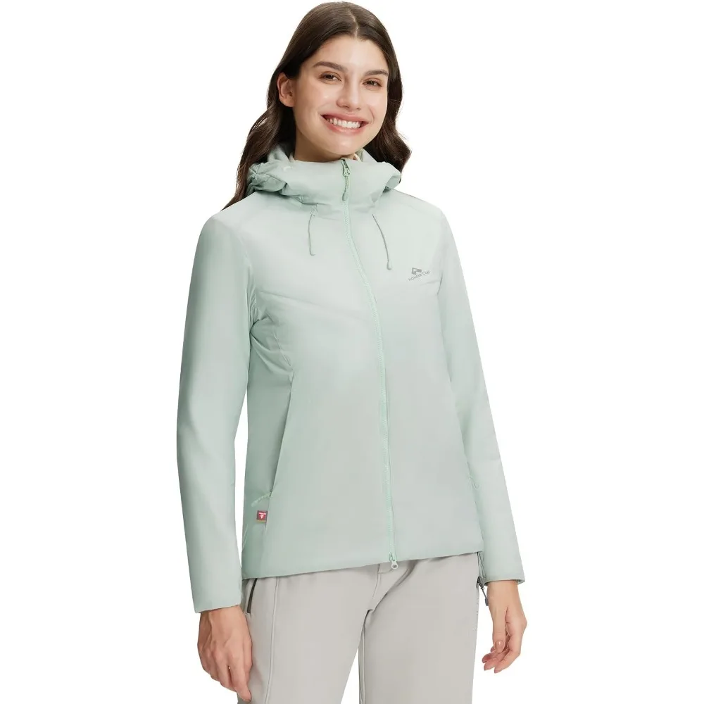 Pioneer Camp Women's PrimaLoft Gold Insulated Jacket Water Repellent Puffer Jacket Lightweight Warm Winter Outdoor Hiking