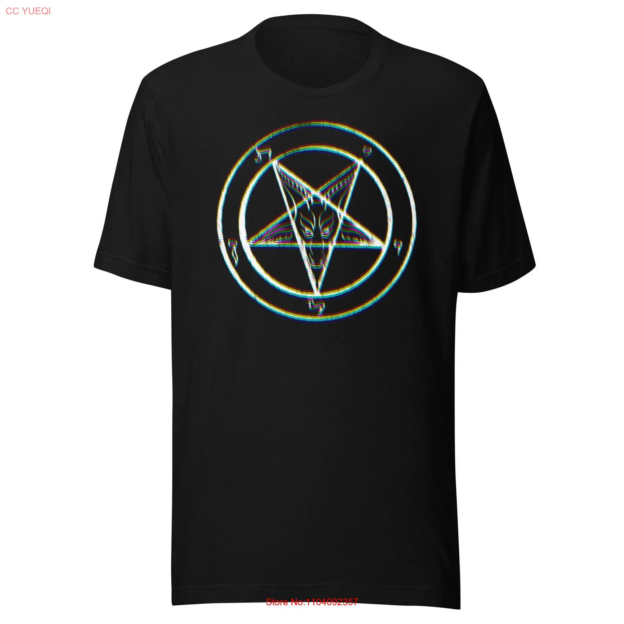 Baphomet Glitch staple eco t shirt long or short sleeves