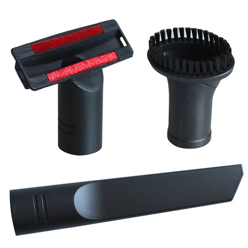 1Pc Flat Suction Nozzle & Sofa Suction Nozzle For Inner Diameter Of 35MM Vacuum Cleaner With 1Pc Round Brush