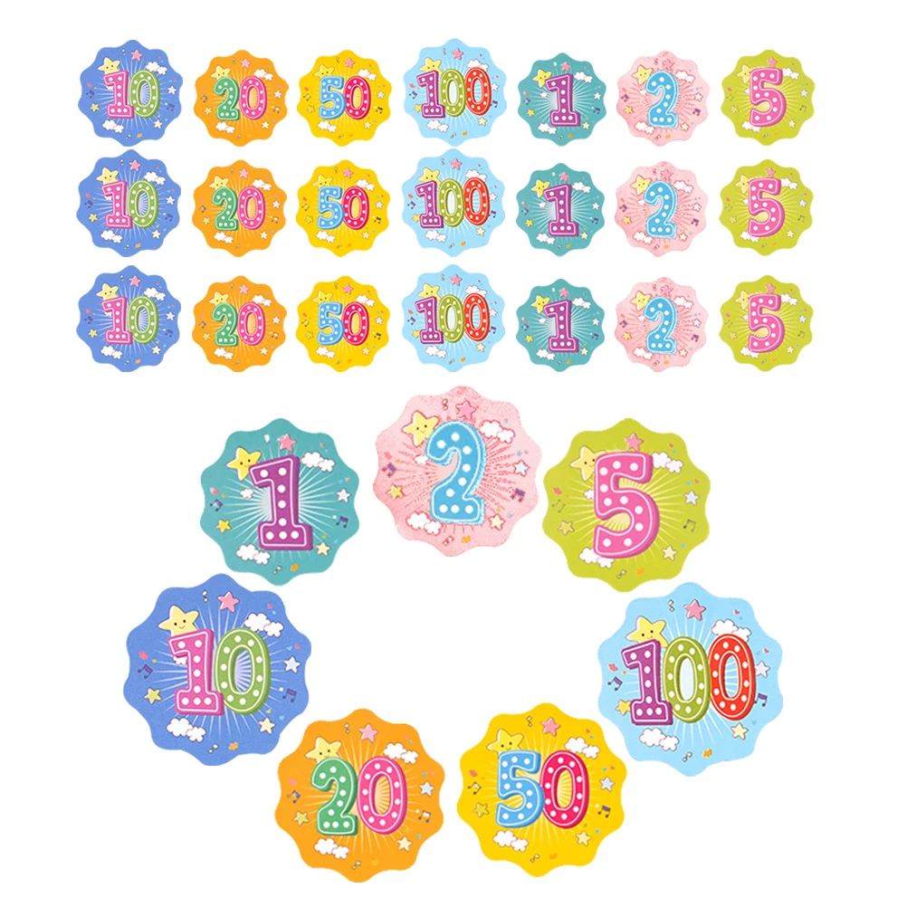 

700pcs Reward Punch Incentive Tracking Classroom Behavior Score Cards With Points System Flower Shaped Design For Chores