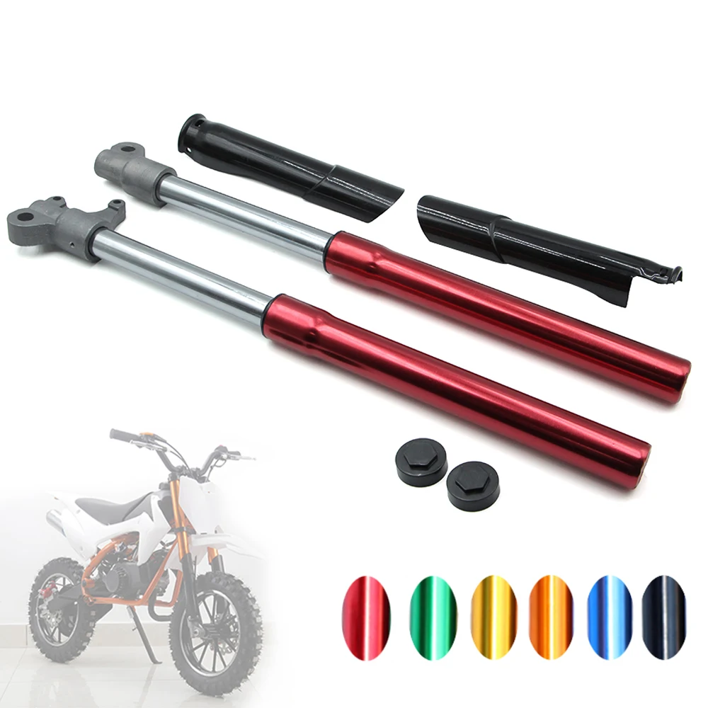 Motorcycle 550mm Front Fork Shocker Inverted Shock Absorber For 47cc 49cc 2 Stroke Mini Moto Pocket Dirt Pit Bike Motocross Part