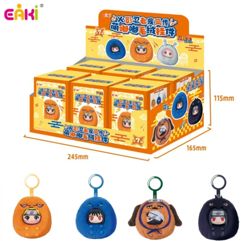 El nuevo Original Eaki Naruto Uzumaki Naruto caja ciega llavero mochila accesorio decoración de fiesta juguete para regalo de niños