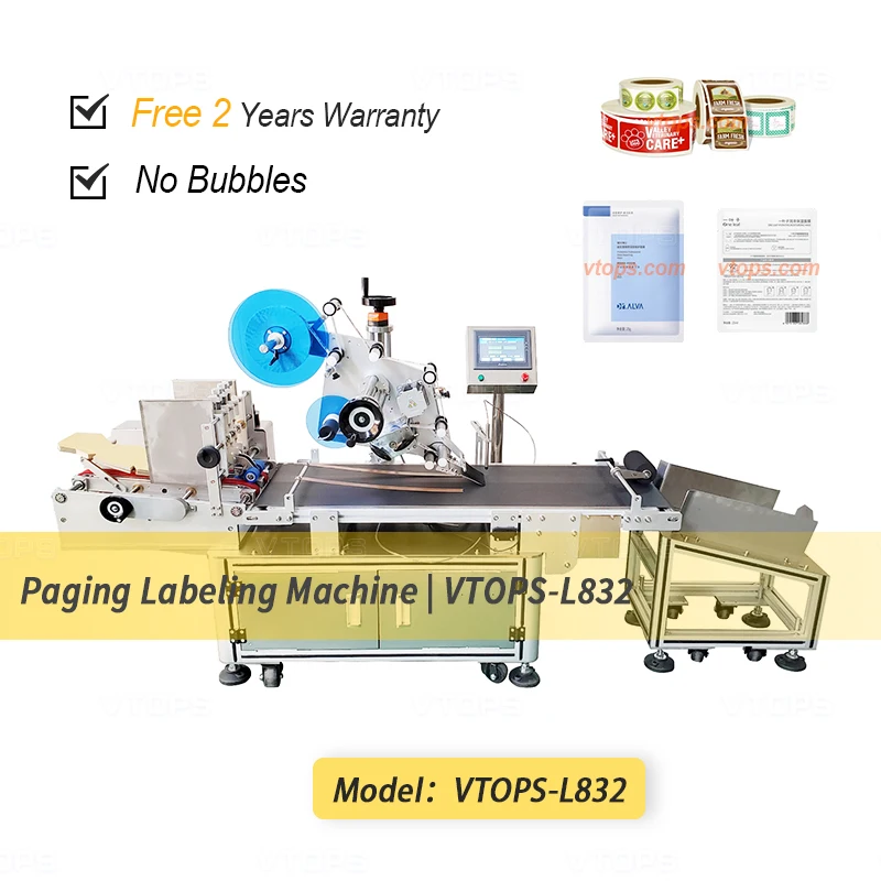 High Speed Flat Labeling for Cards Hang Tag Sticker Self-adhesive Plane Paging Labeling Machine