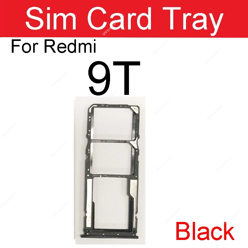 Sim Card Tray For Xiaomi Redmi 9 9A 9C 9T SIM Card Slot Sim Card Reader Holder For Redmi RedRice 9 9a 9c 9t Replacement Parts