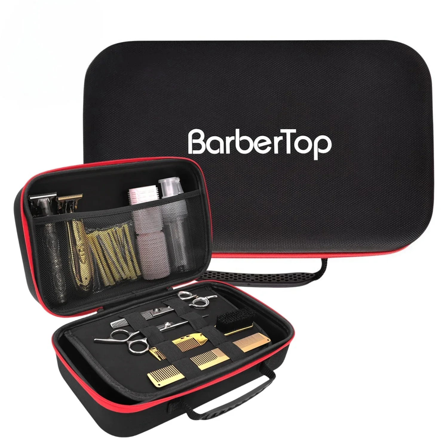 Barbershop Stoßfest Elektrische Clipper Lagerung Tasche Haarnadeln Haar Styling Werkzeug Lagerung Beutel Professionelle Salon Tragbare Werkzeugtasche – Detail 1