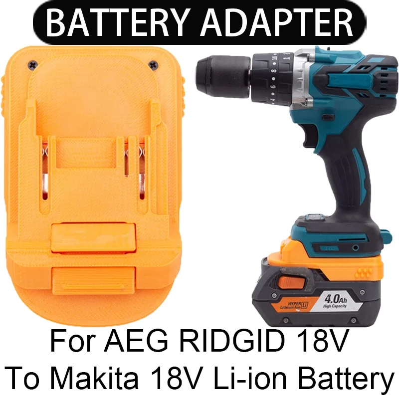 

Battery Adapter/Converter for Makita 18V Li-ion tools convert to AEG RIDGID 18V Li-ion battery adapter power tool accessories