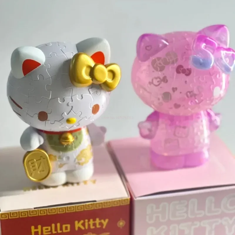 

3d-jp Sanrio, Hello Kitty Series, 3d пазл, игрушка, 50-я годовщина, вишневый цвет, пазл, игрушка, аниме, экшн-кукла, подарок на день рождения, орнамент