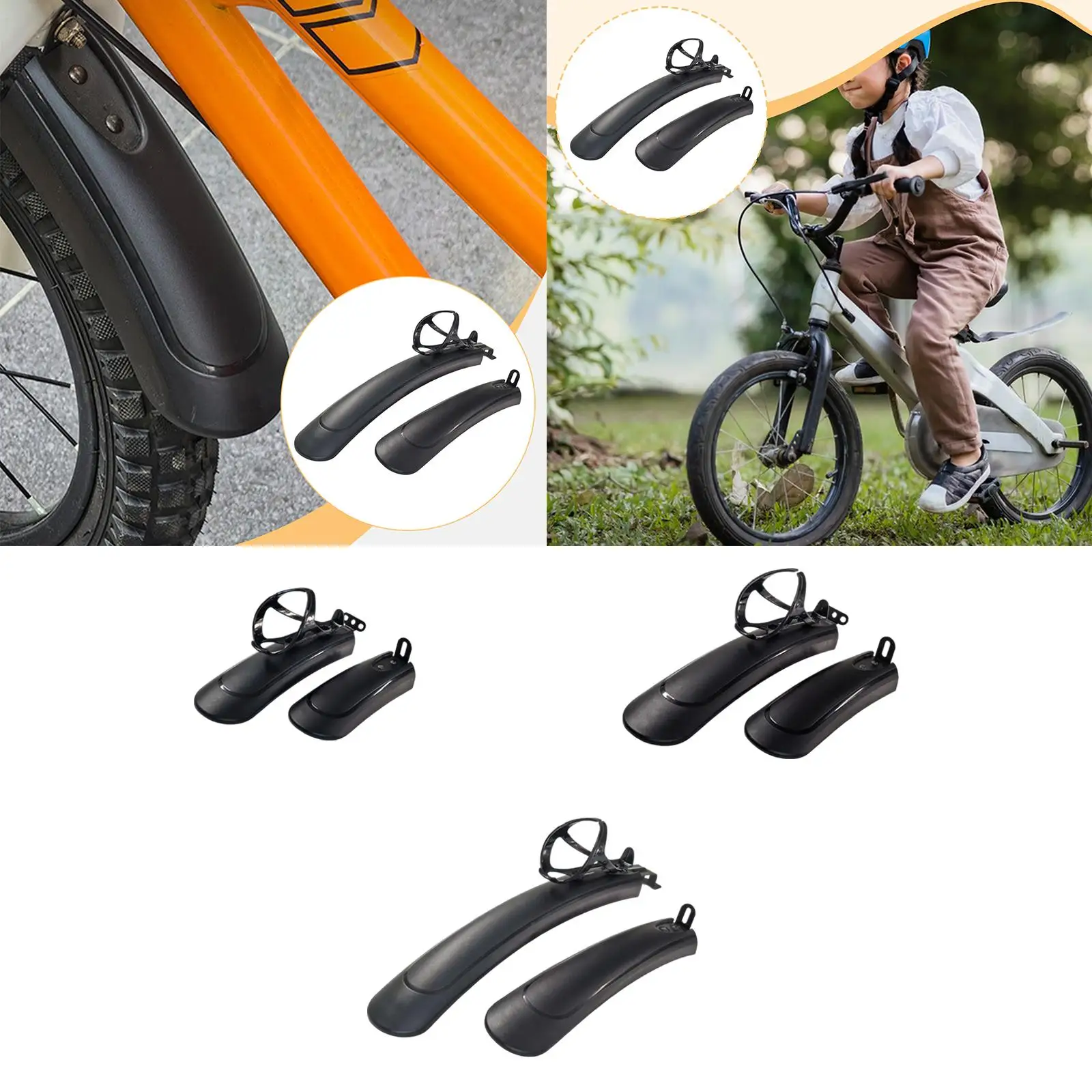 

Kids Bike Front Rear Fenders Replaces, Tire Protection, Spare Parts, Mudflap, Easy Installation, Kids Bike Mudguards