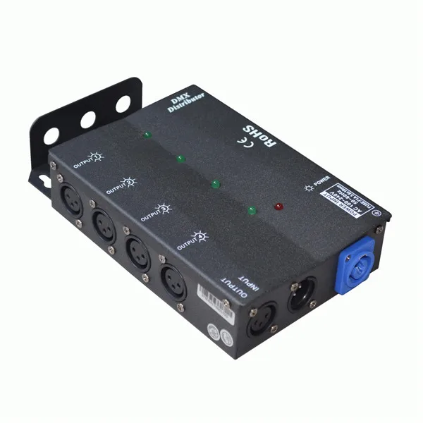 4DXH DMX Distributor DMX512 Controller Lighting Console with Manual Switch Dimmer for Stage Lights Stages Performances