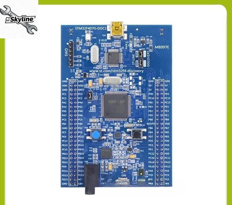 

Плата разработки STM32F407G-DISC1 использует чип STM32F407VGT6 и является подлинным продуктом STM32F4DISCOVERY на складе.