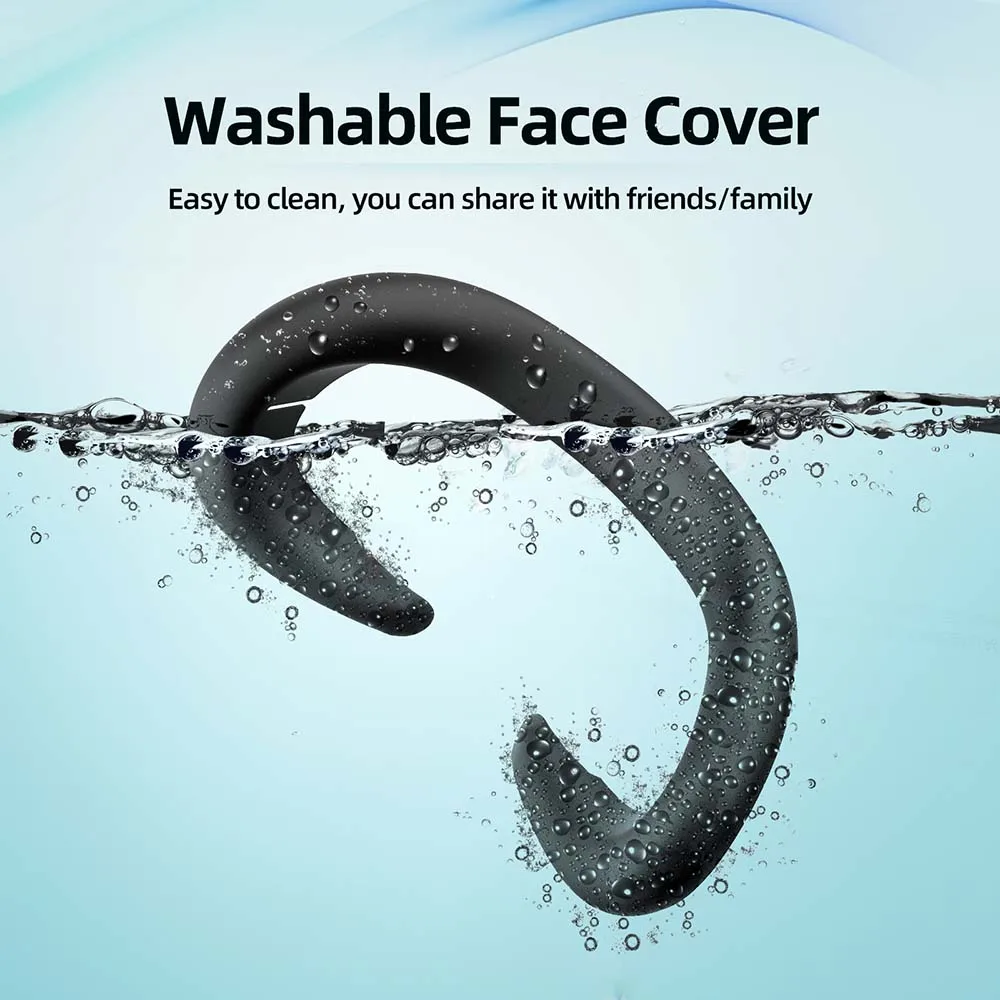 Siliconen VR-gezichtsmasker voor Meta Quest 3-gezichtsinterface Transpiratiemasker Gezichtskussen Beschermend masker Gezichtsbedekking VR-accessoires