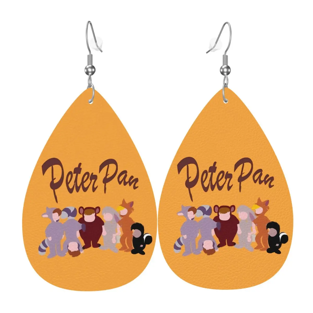 

Кожаные серьги-капли с Питером Пеном для женщин, модные, легкие, для вечеринок и праздников