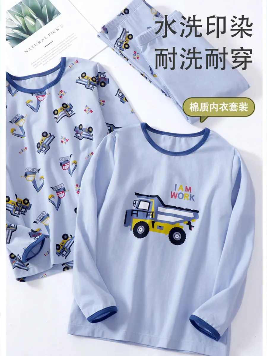 new delivery children baby spring autumn winter long t shirt pant pajama kids girls home clothes 2pc/set 100-170 students 2-13y