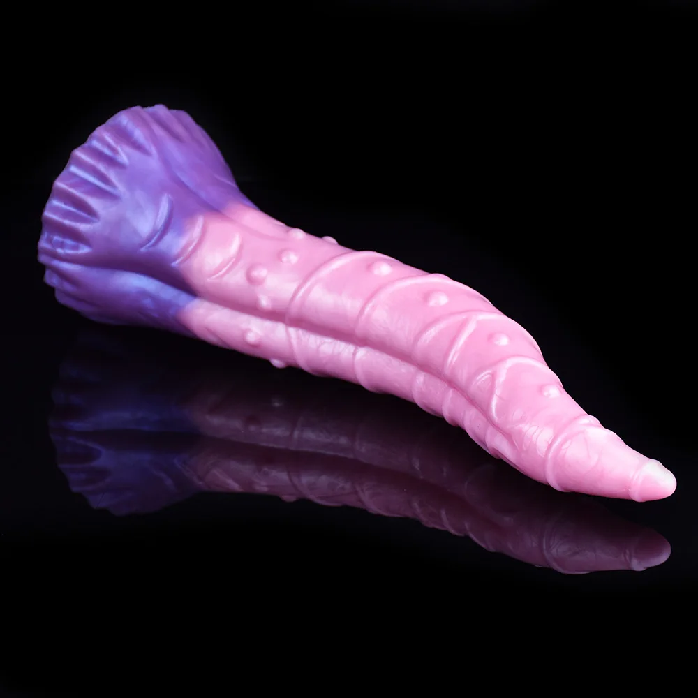 

Silicone simulated angled suction cup for male and female use, anal plug, vaginal massage, masturbator, fake penis