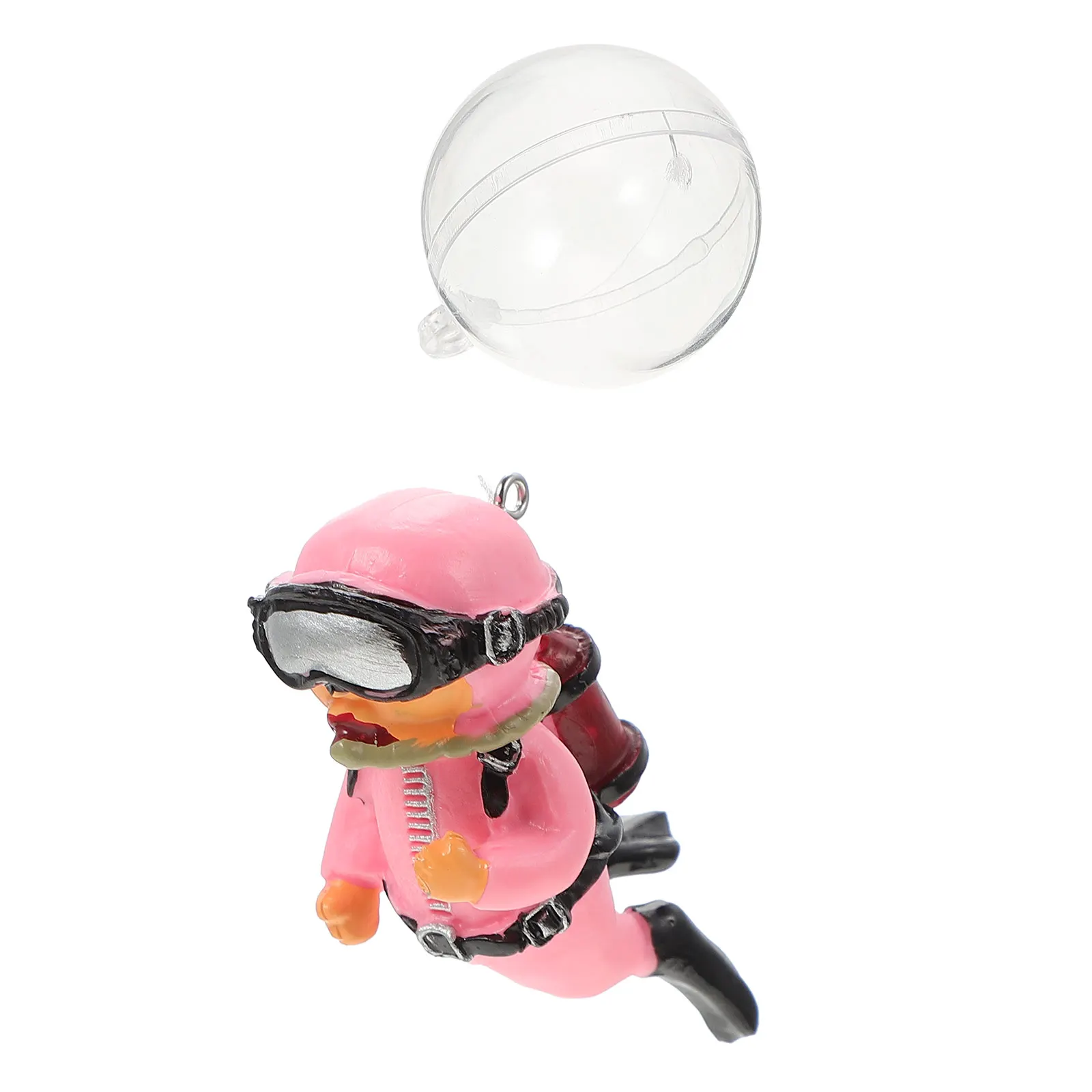 Small Diver Aquarium Floating Craft Fish Tank Decoration Realistic Simulation Diver Ornament For Tank Landscape Decor Pets