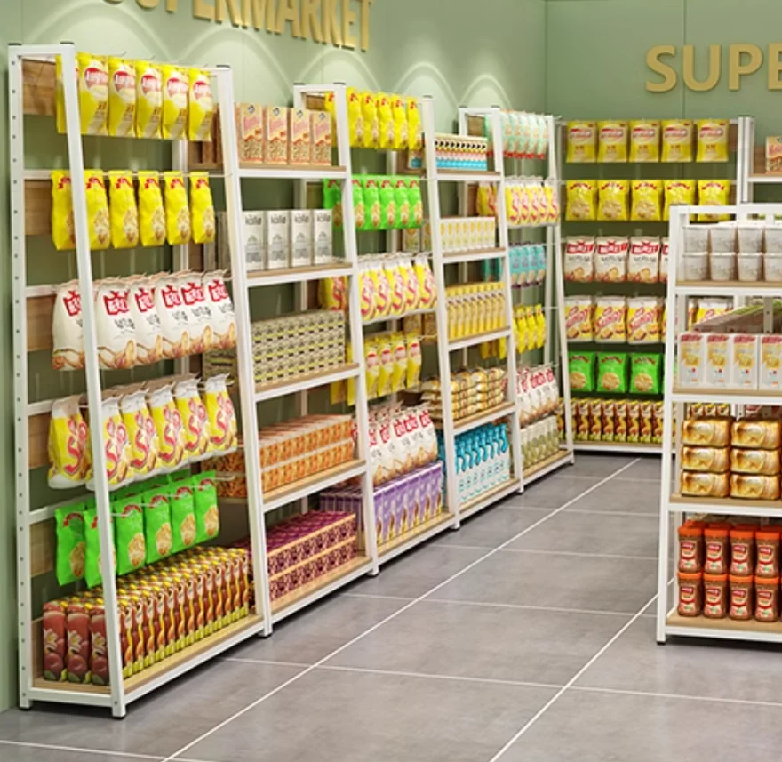 

Supermarket shelves display shelves convenience store single-sided food and beverage maternal stationery store Nakashima display