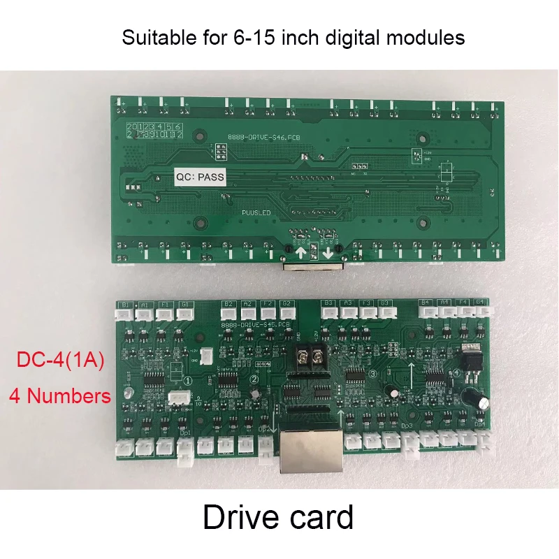 Imagem -05 - Números de Uso do Cartão de Movimentação para 1824 Polegada Led Digital Número Módulo de Óleo de Gás Preço Led Sinal Cartão de Controle Dc4 2a