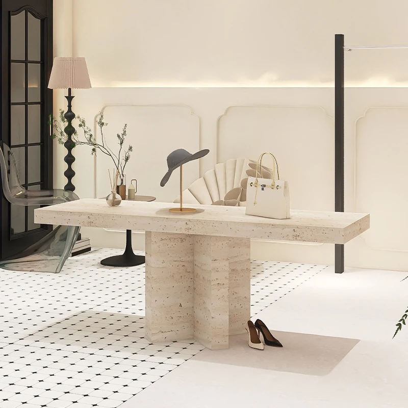 Nakajima Display Table Clothing Store Nakajima Table Travertine Women's Clothing Store Water Table Jewelry Middle