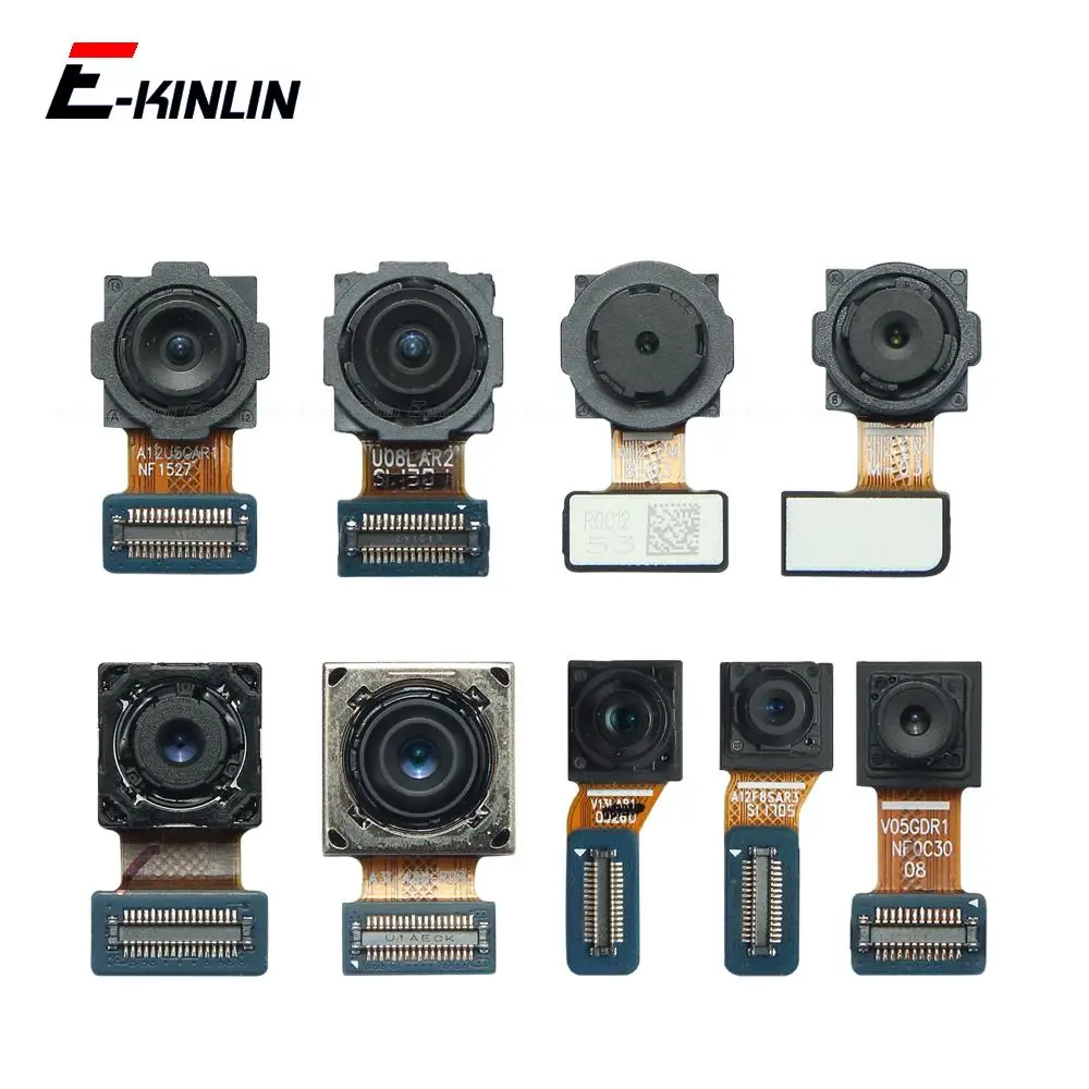 Front Selfie Camera Flex Cable For Samsung Galaxy M02 M12 M22 M022 M127 M225 Depth Telephoto Ultrawide Macro Rear Main Camera
