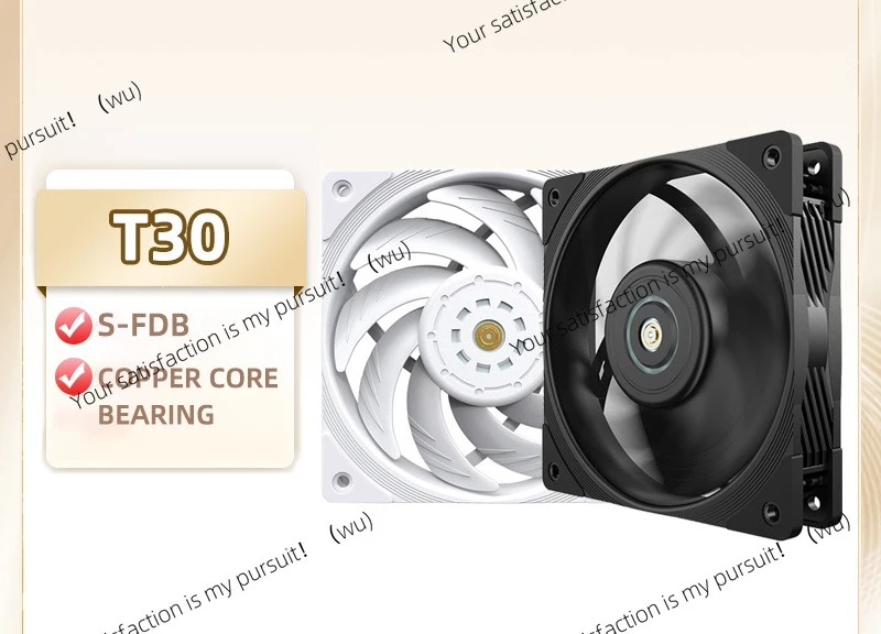 ZOCI-T30 12cm Case Fan High Speed Large Air Volume PWM 2150RPM Computer Case Cooling System Fan 120mm SFDB PC Gamer CPU Cooler