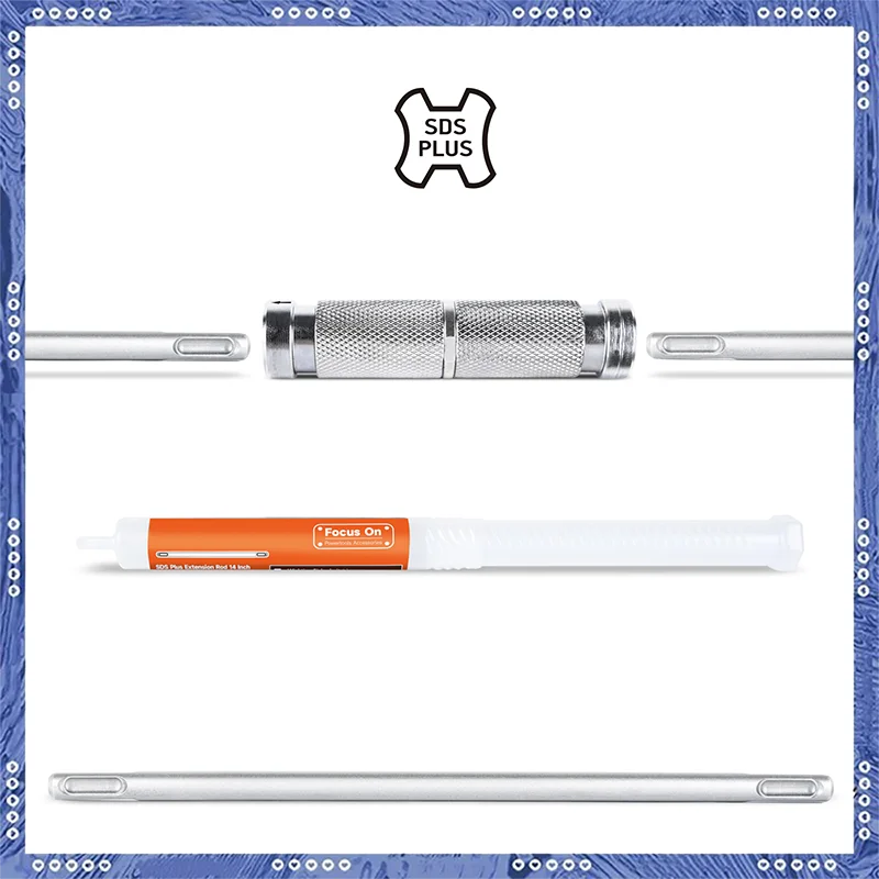 SDS PLus To SDS Plus Mount Connector Suitable For Drill Extensions, SDS PLUS Hammer Drills, And Tools Wit SDS PLUS Holder