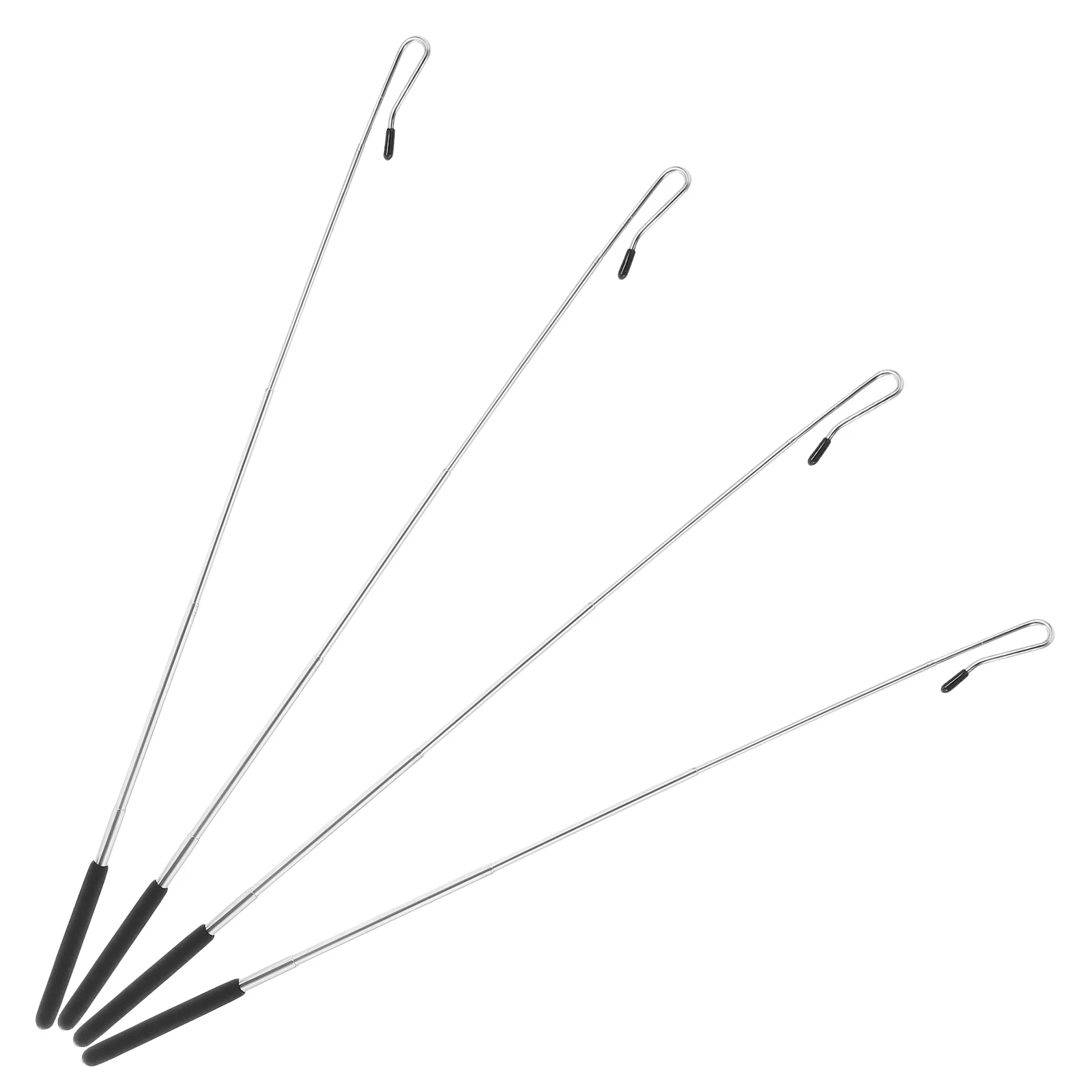 4 Stuks Metalen Marionet Controle Sticks Verstelbare Lengte Comfort Grip Handpop Arm Beweging Accessoire 55Cm Arm Manipulatie Staaf