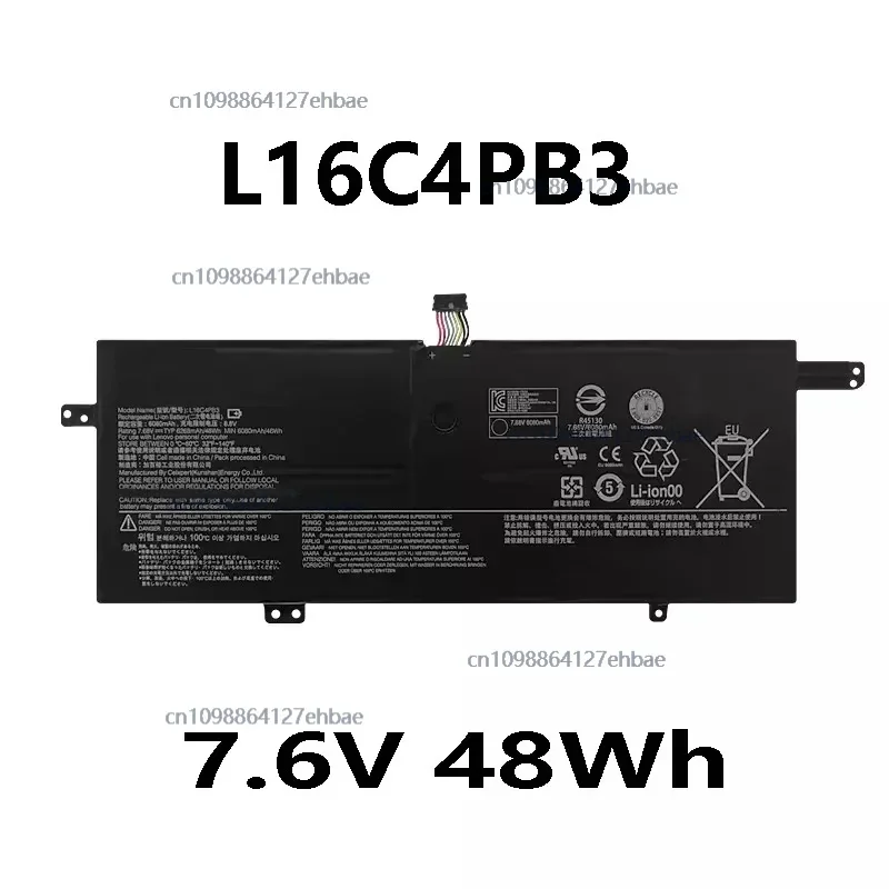 

L16C4PB3 L16M4PB3 7,6 В 48 Втч Аккумулятор для ноутбука IdeaPad 720S-13ARR 720s-13IKB L16L4PB3 Быстрая доставка