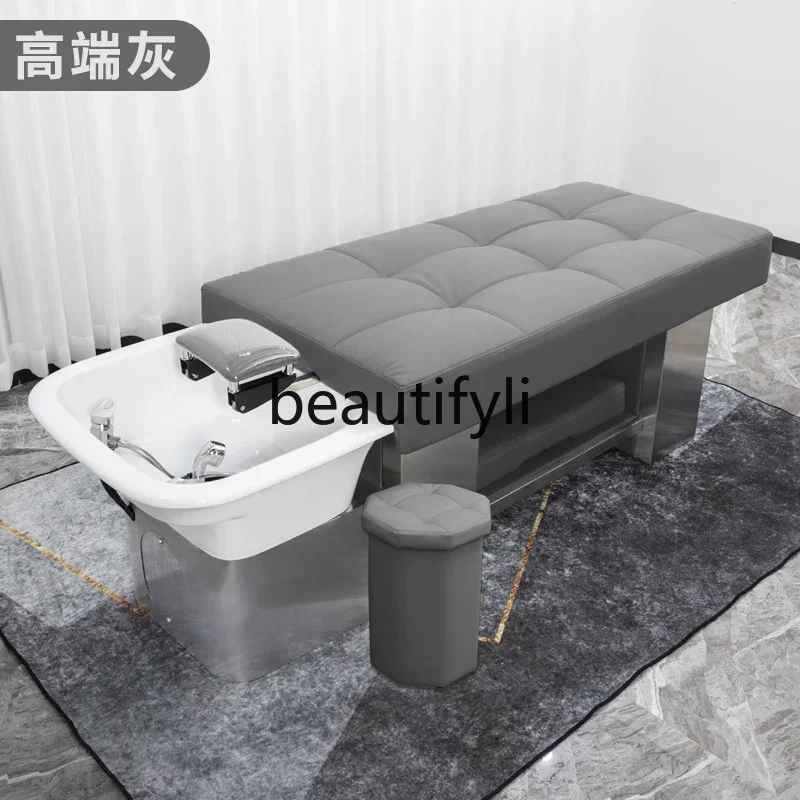

ss D Barber shop shampoo bed hair treatment bed water circulation fumigation ear bed Thai massage beauty salon
