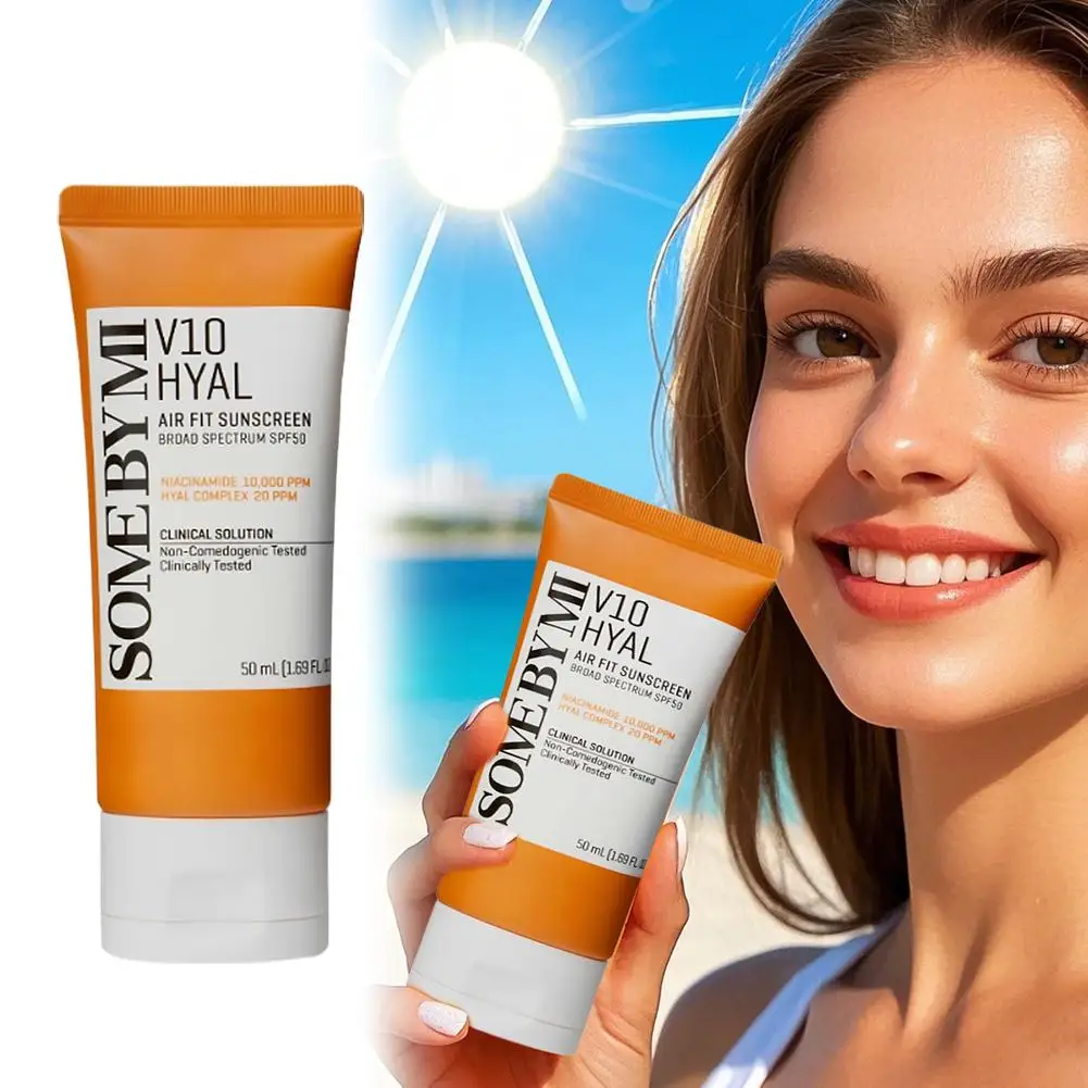 

SPF 50 Gentle Centella Asiatica Sunscreen Lotion - Block UVA/UVB Hyaluronic Acid Vitamin Snow Lotus Infused Deeply Moisturizing