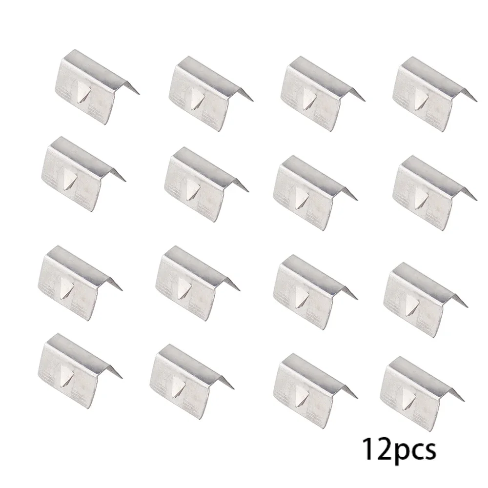 12pcs Car Wind Rain Deflector Fitting Clips Stainless Steel Car Rain Eyebrow Clip Replacement Auto Accessories For Heko G3