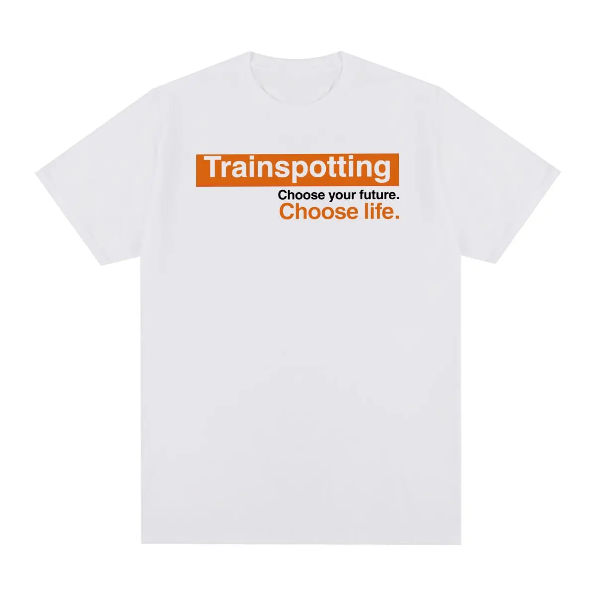 Trainspotting Vintage T-shirt Movie Choose Life 90\'s 80\'s Cotton Men T Shirt New Tee Tshirt Womens Tops