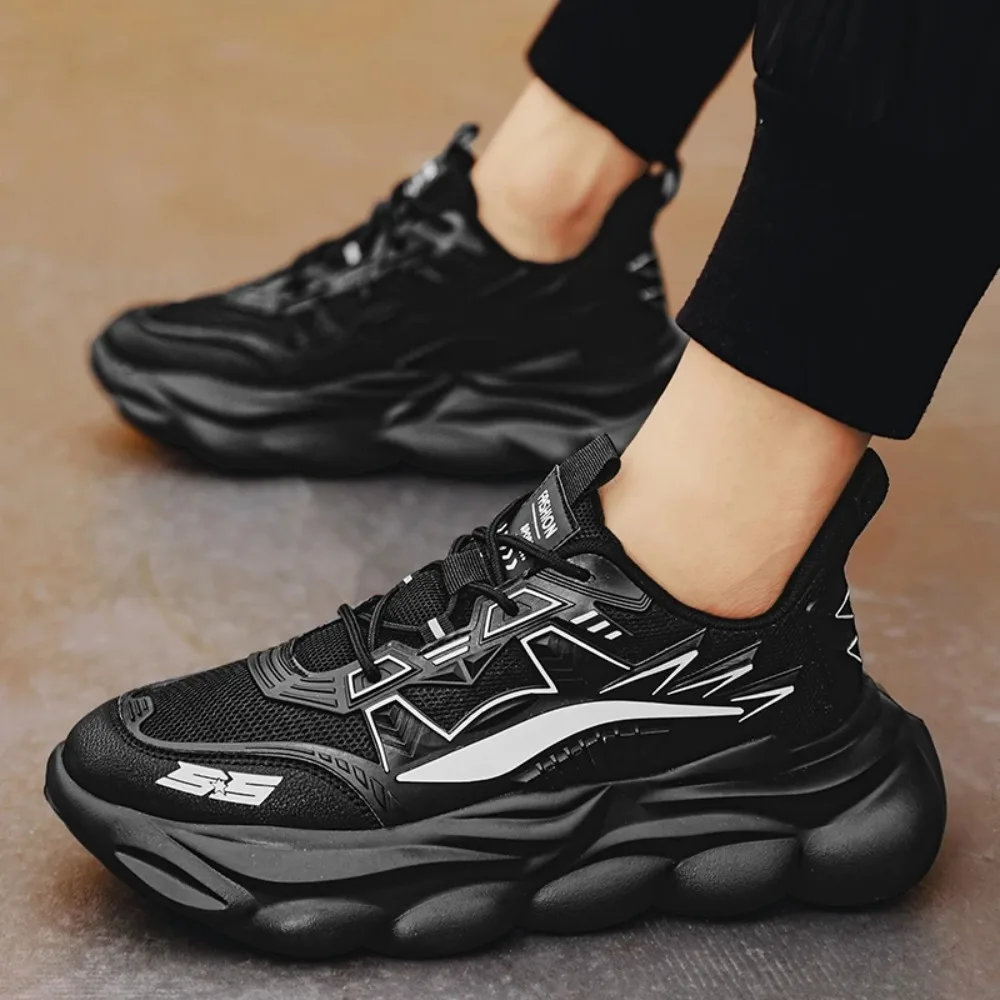 

Новые мужские осенние дышащие сетчатые молодежные повседневные спортивные туфли большого размера, мужские уличные кроссовки на мягкой подошве, студенческие прогулочные туфли